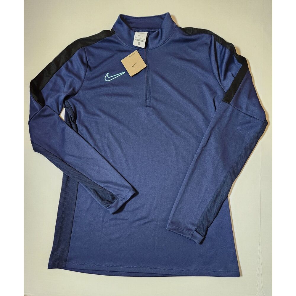Nike Dri‑FIT Academy Quarter‑Zip Long Sleeve Shirt Women’s Medium Blue